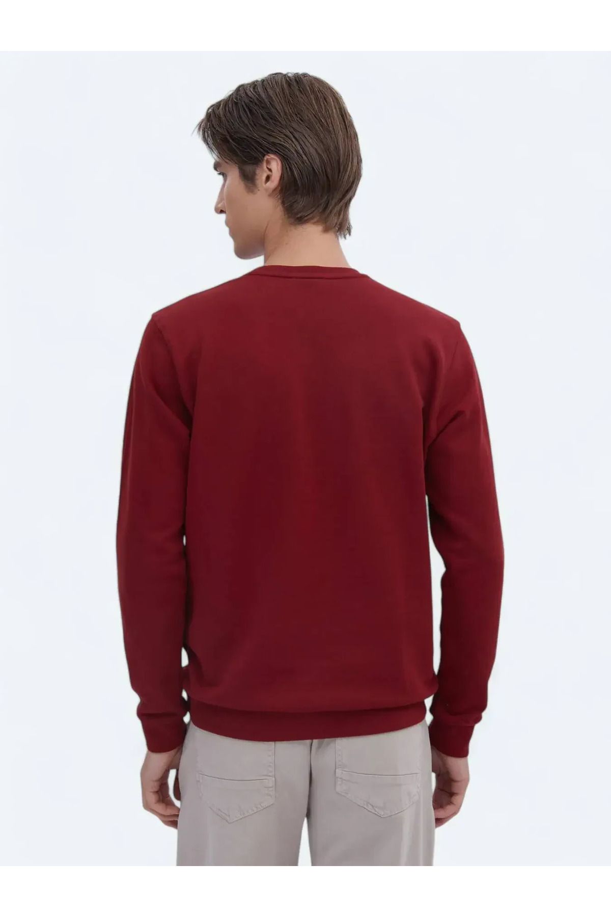 Kip-Crew Neck Red Printed Sweatshirt 6
