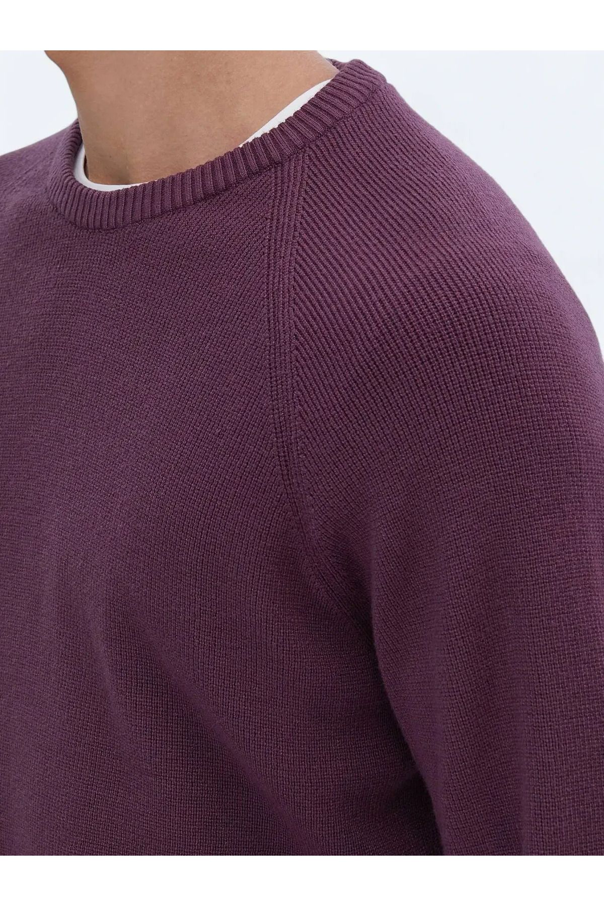 Kip-Pulover din tricot cu model de prune 4