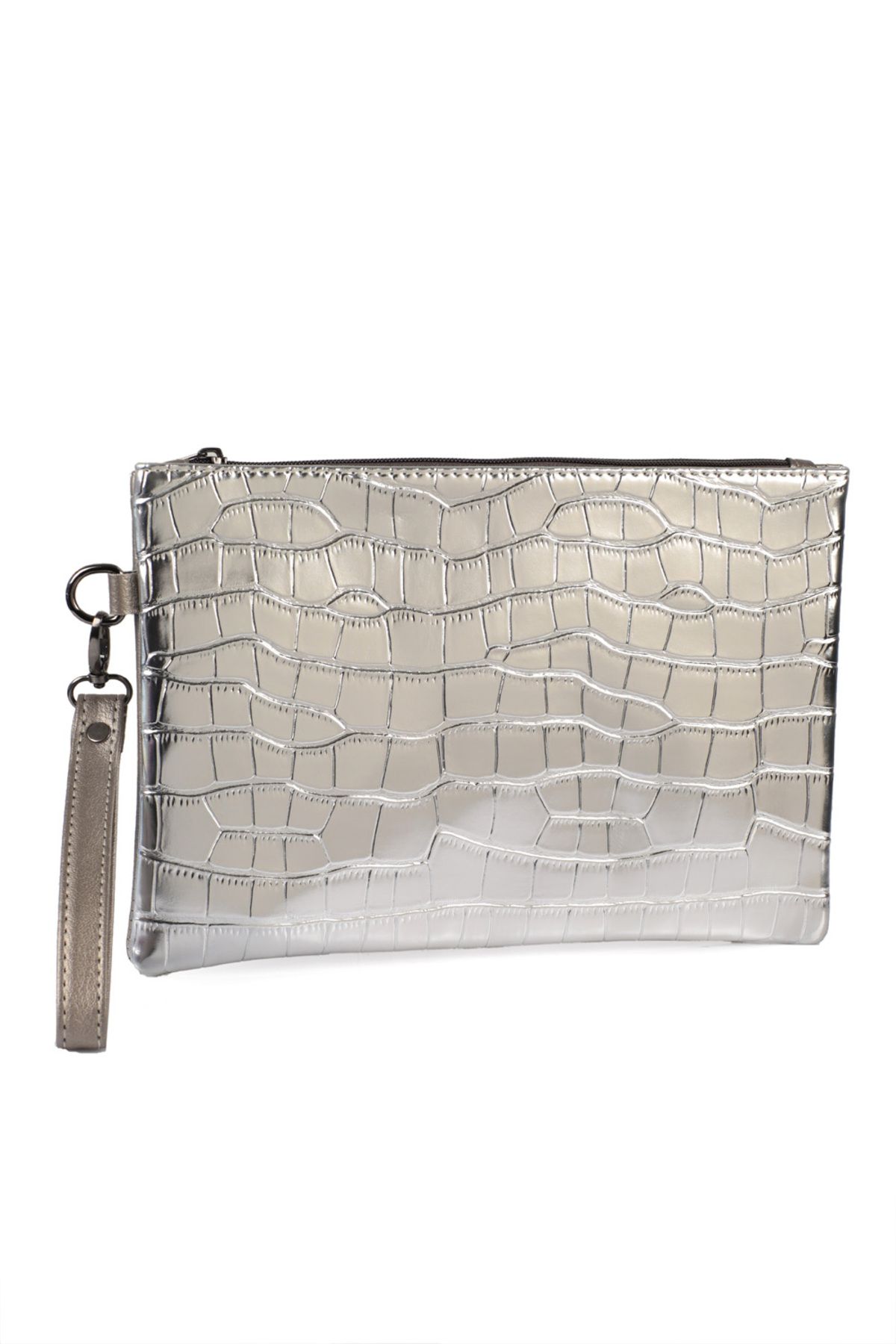 Capone Outfitters-Paris 221 Clutch aus Lackleder mit Kroko-Muster für Damen 4
