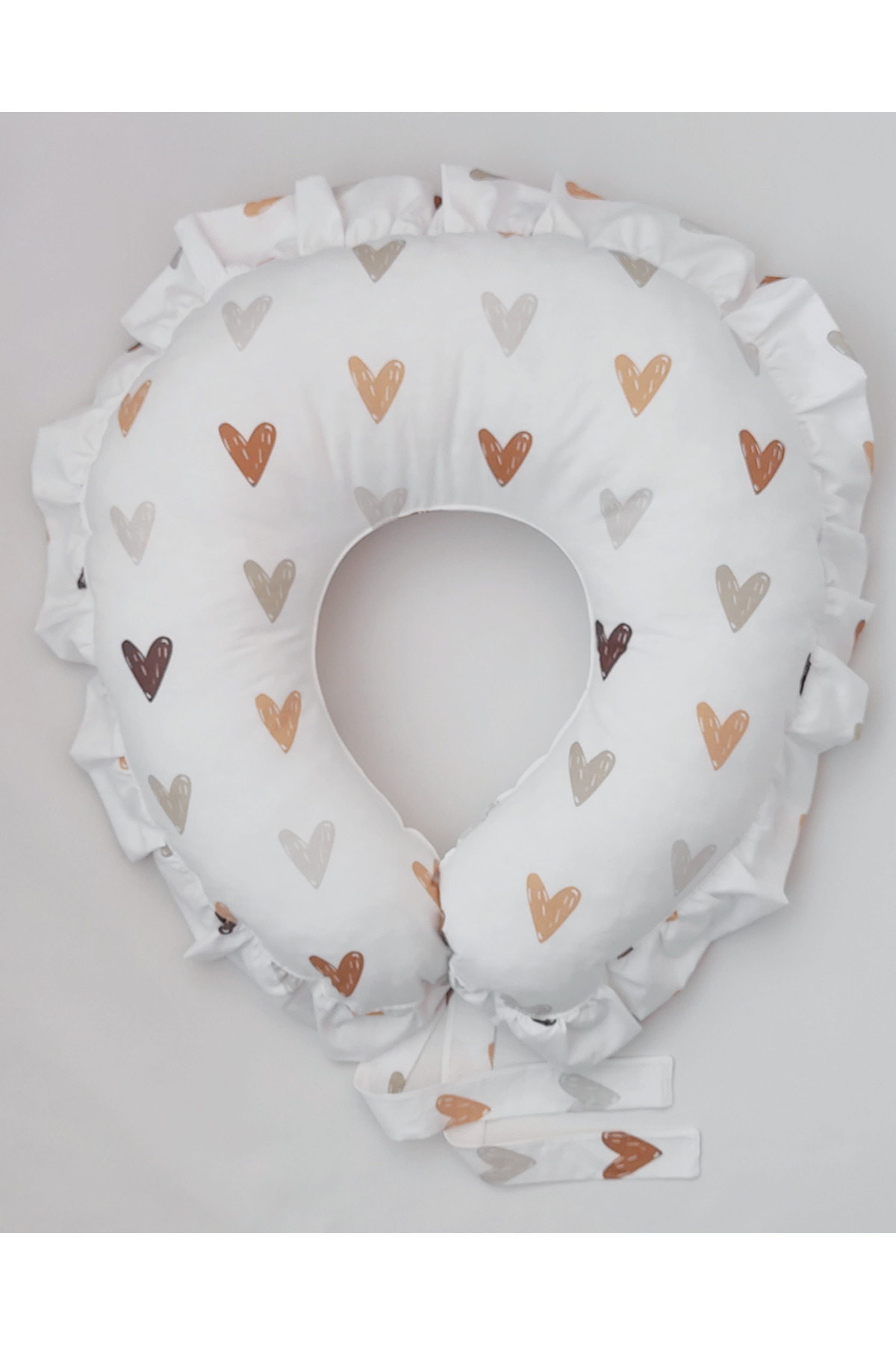 nelcollection Emzirme Yastığı, Bebek Destek Minderi, Hamile Yastığı, Pamuklu Kumaş fotoğrafı 2 (önizleme)