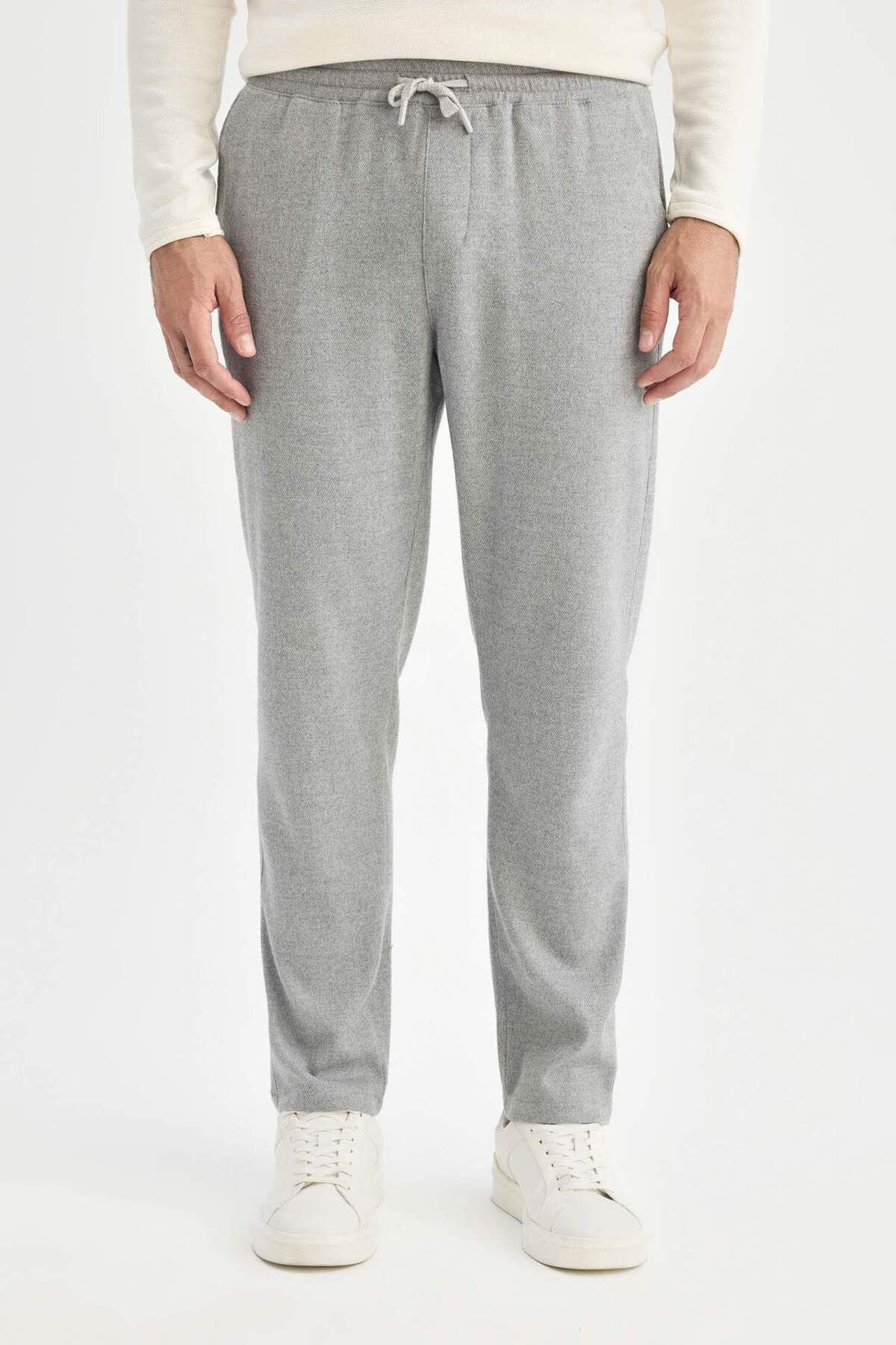 DeFacto-Jogger Pants Straight Leg with Lace-Up Waist Pocket D8641Ax24Au 3