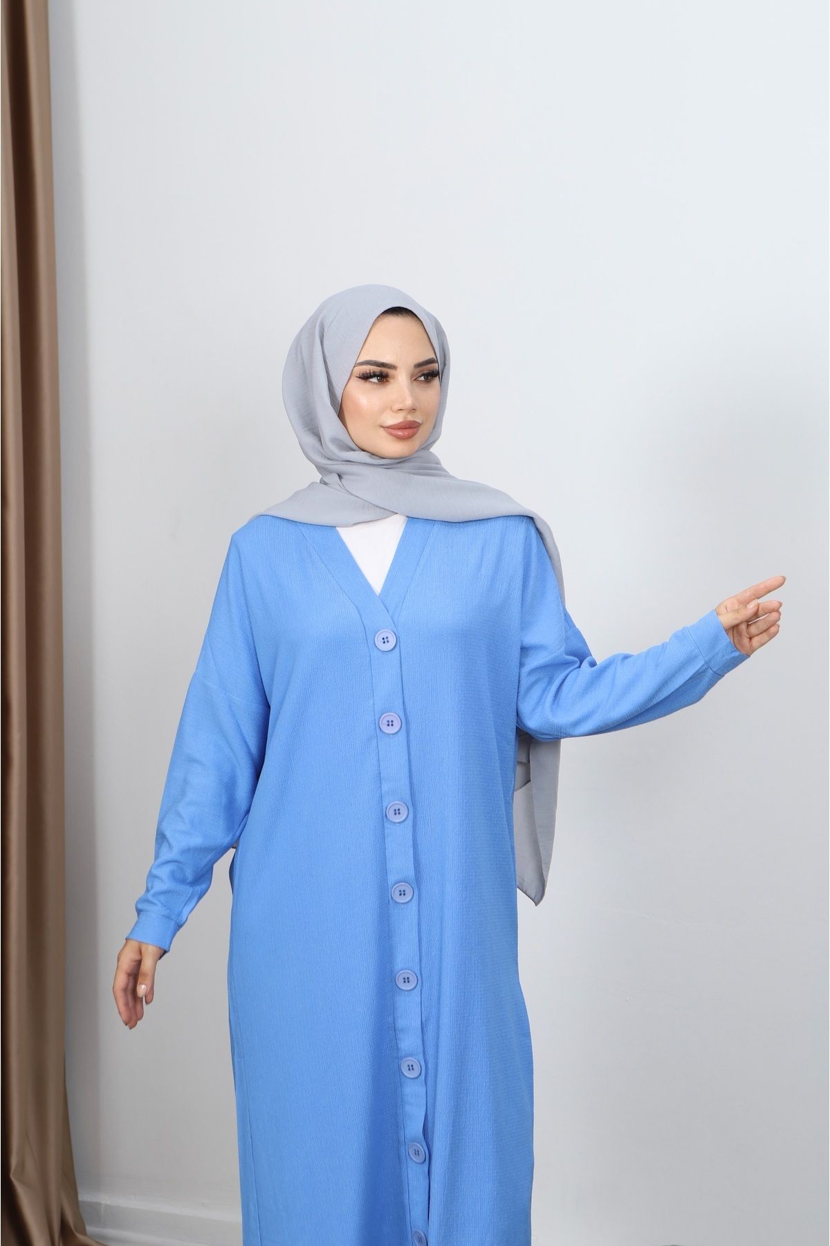 NİSUM MODA-Bürümcük Long Cardigan 4