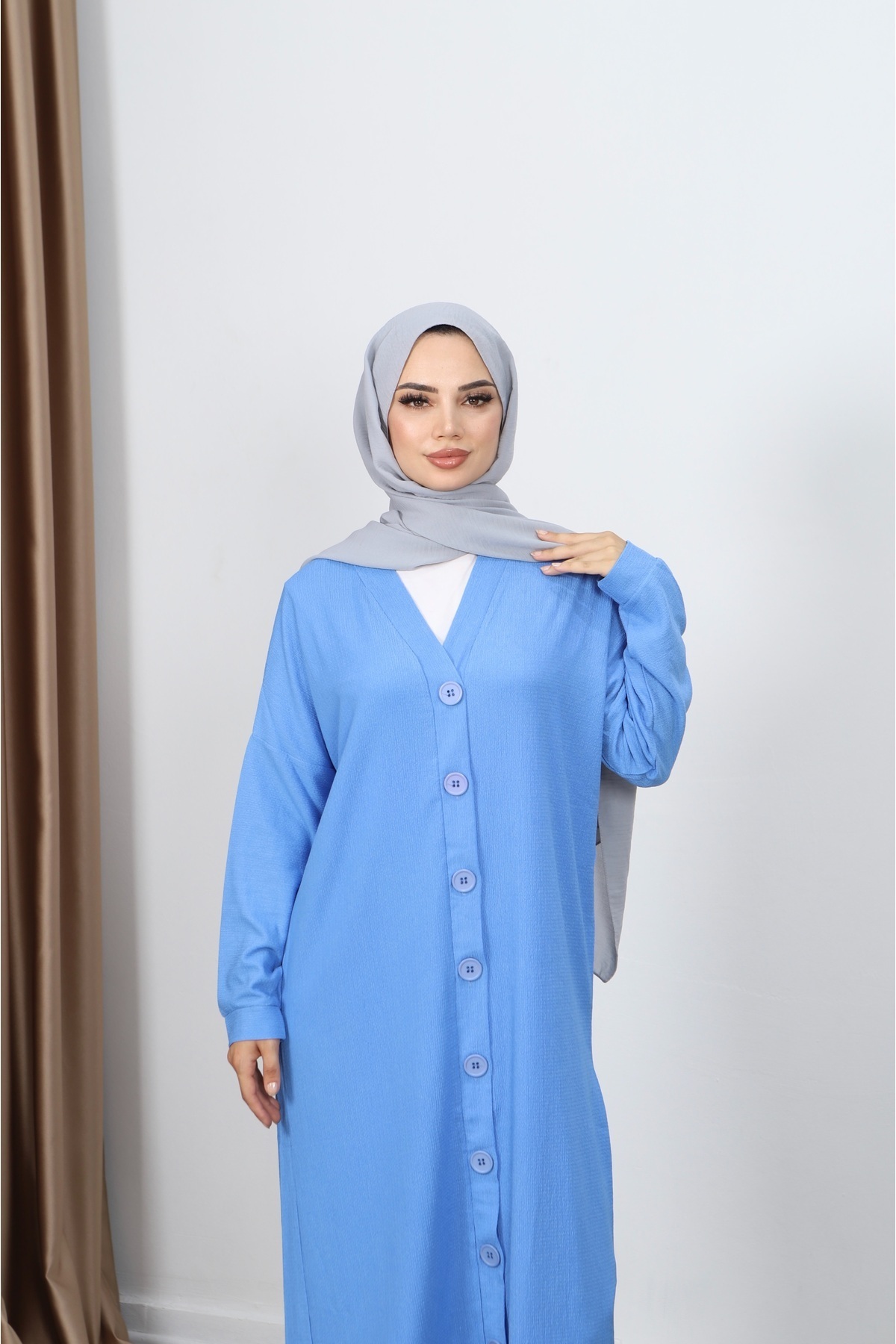 NİSUM MODA-Bürümcük Long Cardigan 3