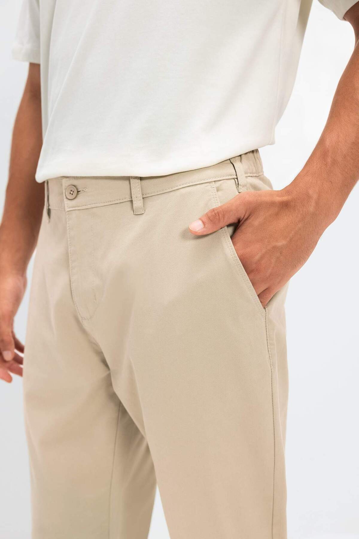 DeFacto-Chino Canvas-Hose mit Tapered Fit Pocket C9443ax24au 6