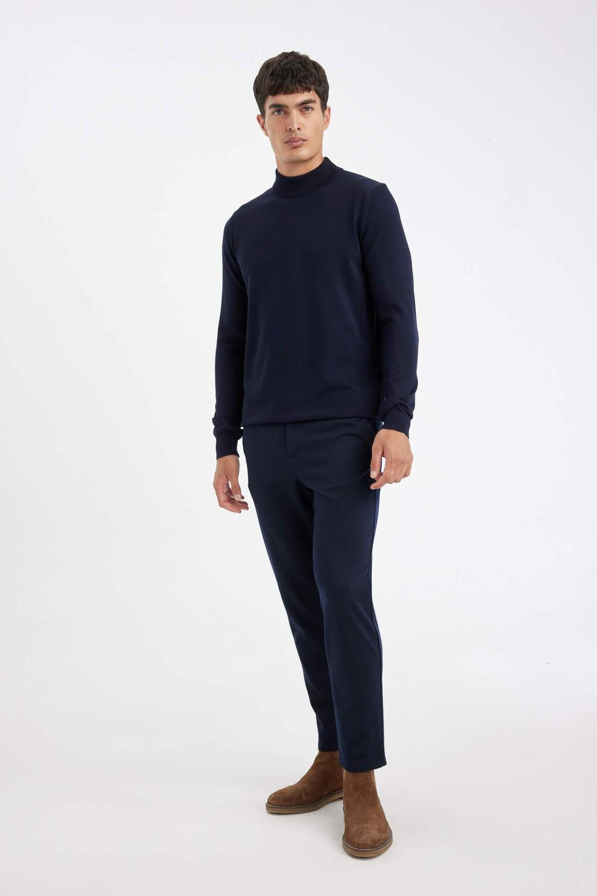 DeFacto-Jogger Summer Fabric Pants Basic Straight Leg with Pockets D3695Ax24Au 2