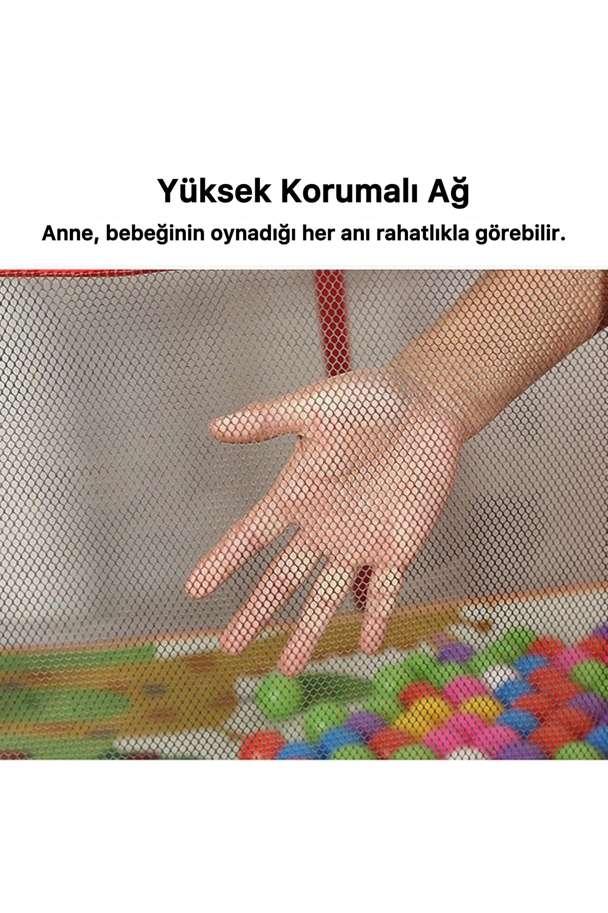 Lazım Shop Çocuk Oyun Parkı Futbol Sahası Yürüme Öğrenme Çiti Yüksek Korumalı Basketbol Potalı fotoğrafı 5 (önizleme)