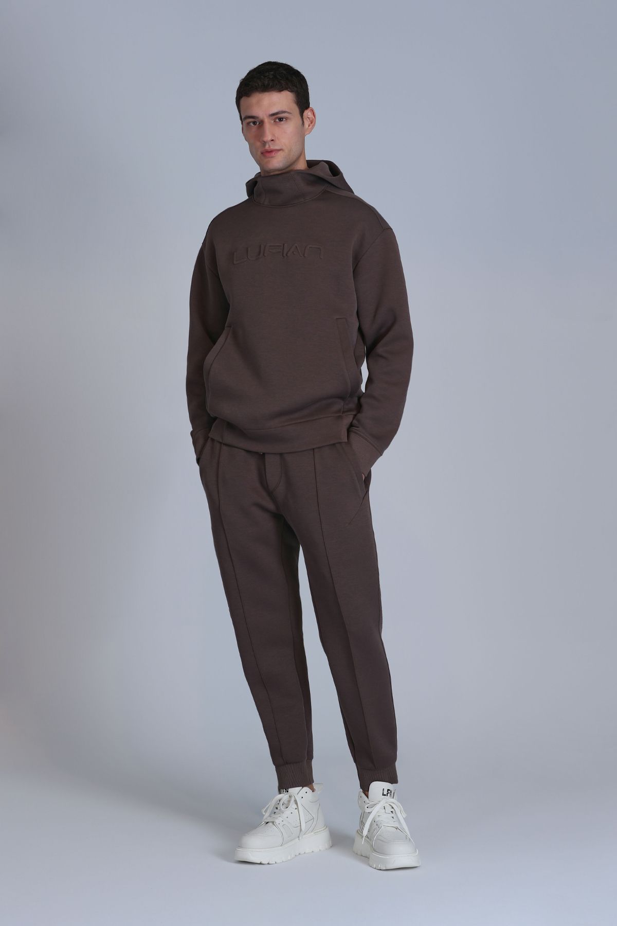 Lufian-Ανδρικό φούτερ - Robust Brown 5