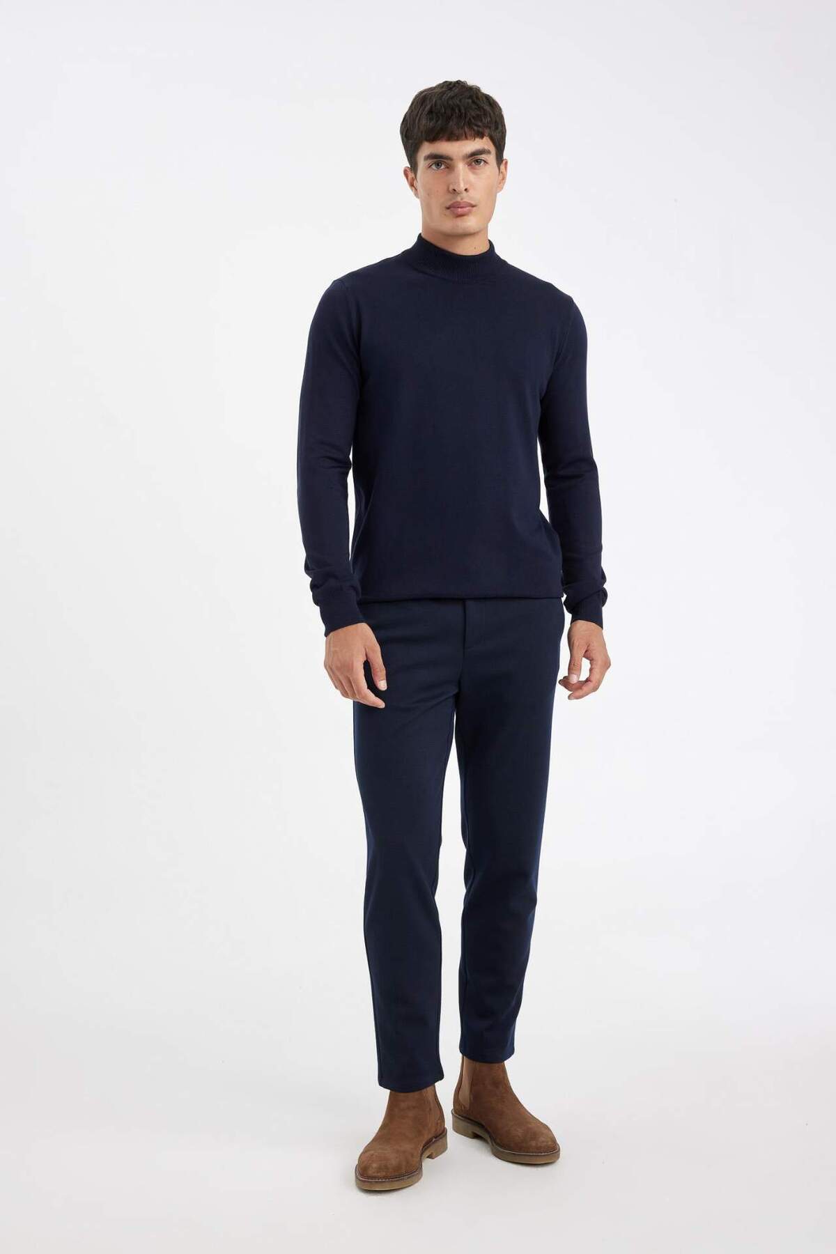 DeFacto-Jogger Summer Fabric Pants Basic Straight Leg with Pockets D3695Ax24Au 4