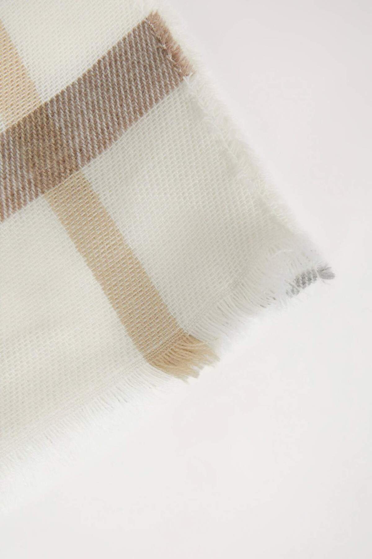 DeFacto-Women's Plaid Patterned Scarf R6902Az24Wn 4