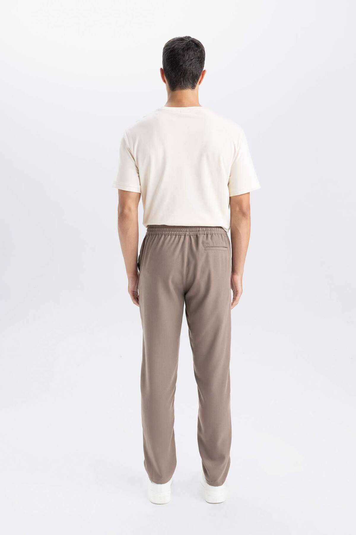 DeFacto-Hellbraune Herren-Jogginghose Slim Fit mit elastischem Bein D8638ax24au 7