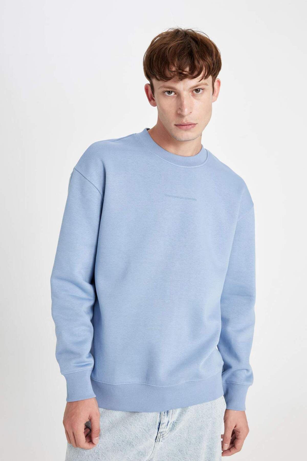 DeFacto-Hanorac imprimat cu gât crew Box Fit X8282az24au 7