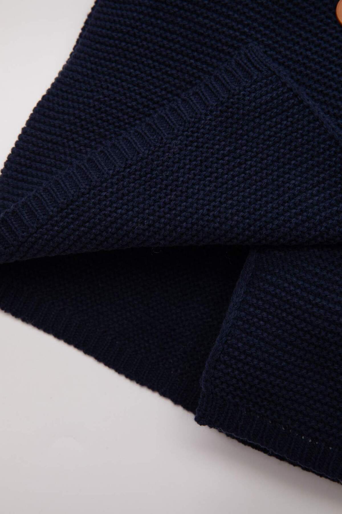 Defacto Erkek Bebek Uzun Kollu Düğmeli Triko Hırka C9601A524AU fotoğrafı 4 (önizleme)