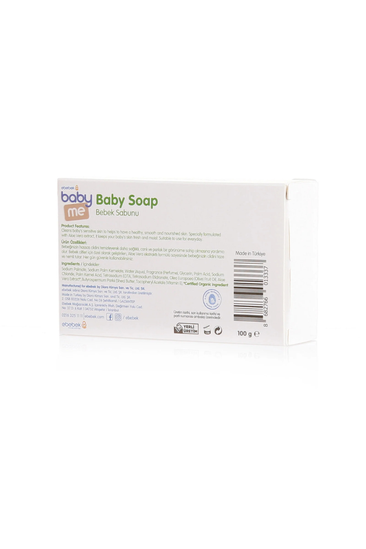 Baby Me Bebek Sabun 100 gr fotoğrafı 2 (önizleme)