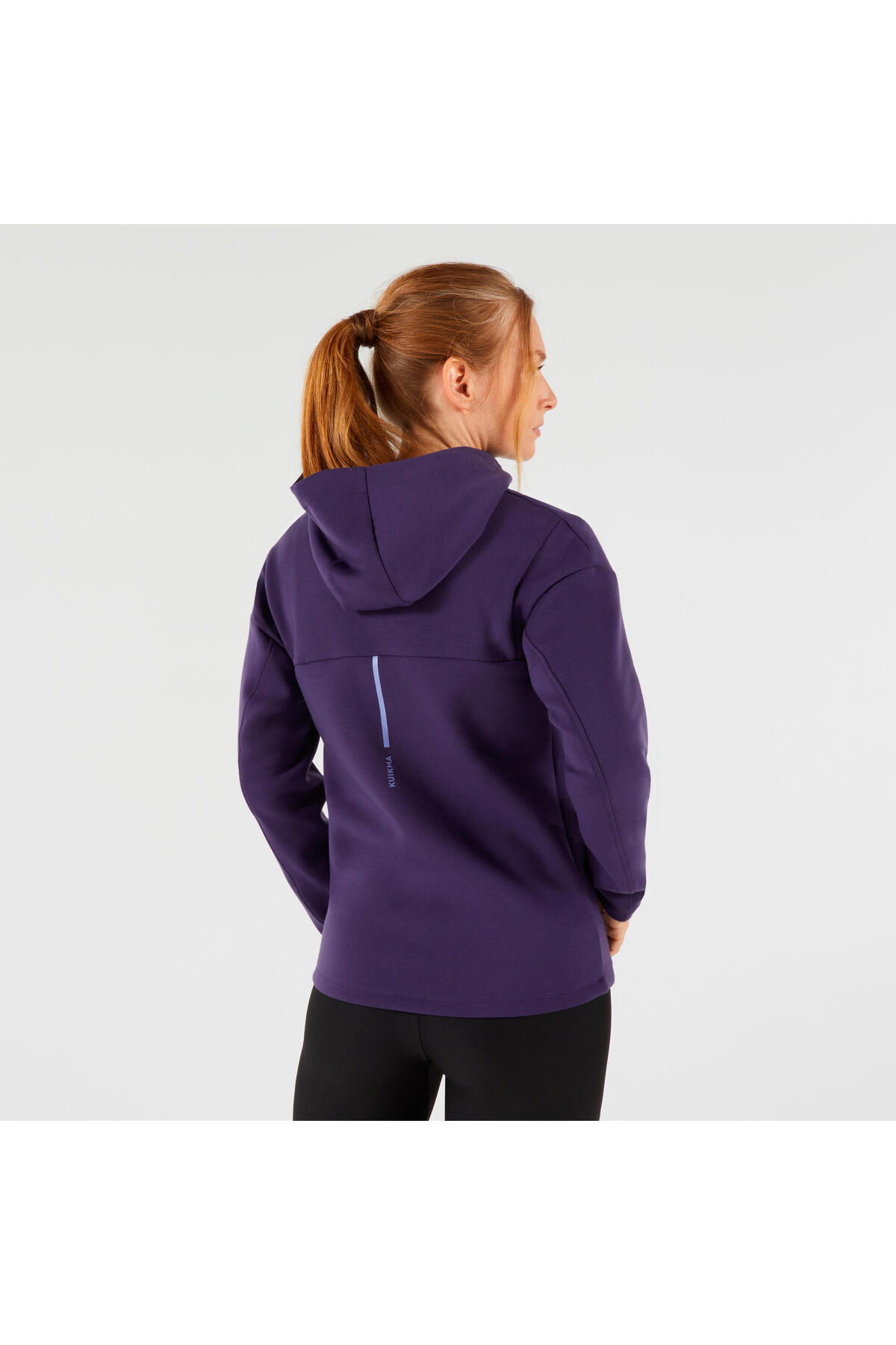 Decathlon Kuikma Kadın Kapüşonlu Tenis Sweatshirtü - Mor görsel 4