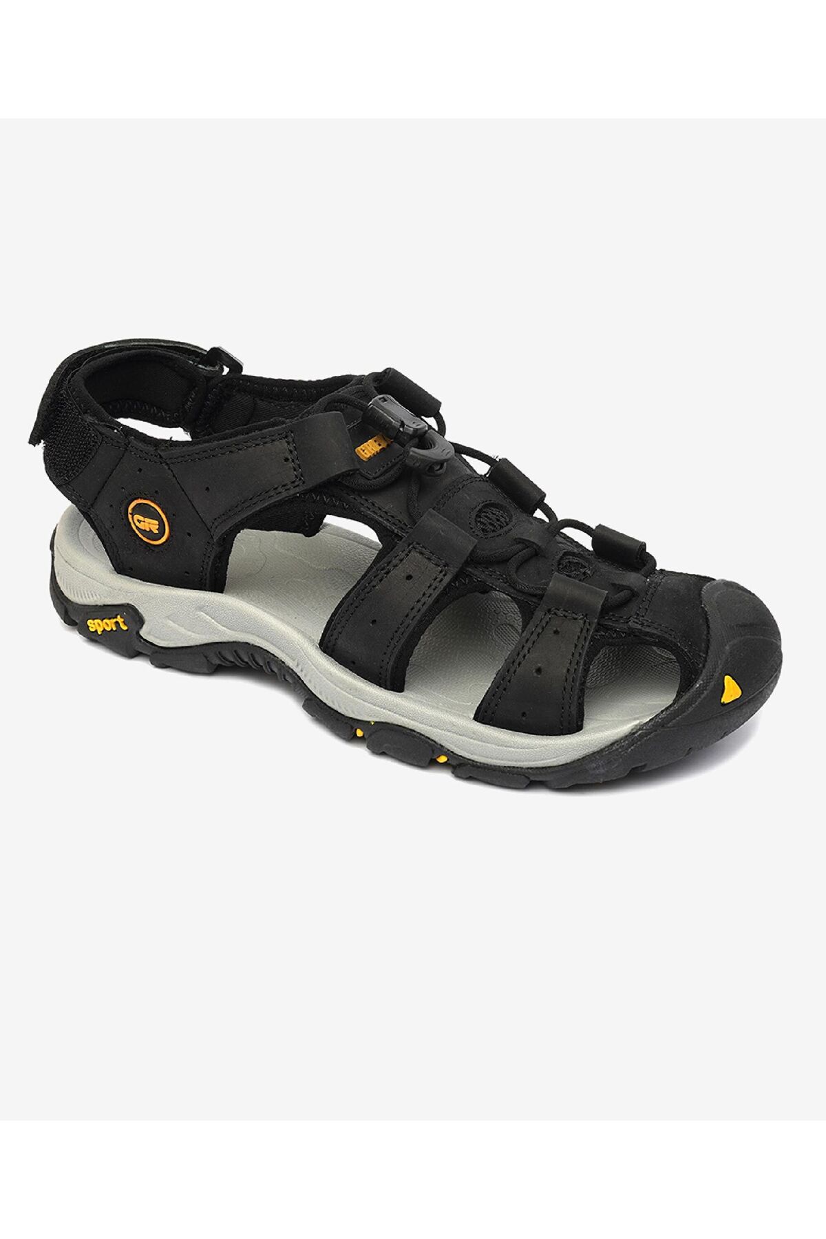 Greyder  Kadın Siyah Gri Hakiki Deri Sandalet 4Y2CS30641 - Görsel 2