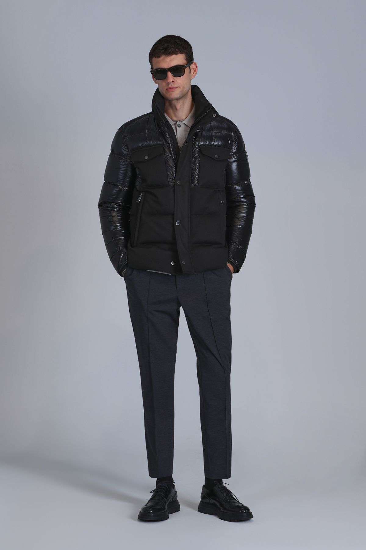 Lufian-Palton bărbătesc Genius Goose Feather Negru 4
