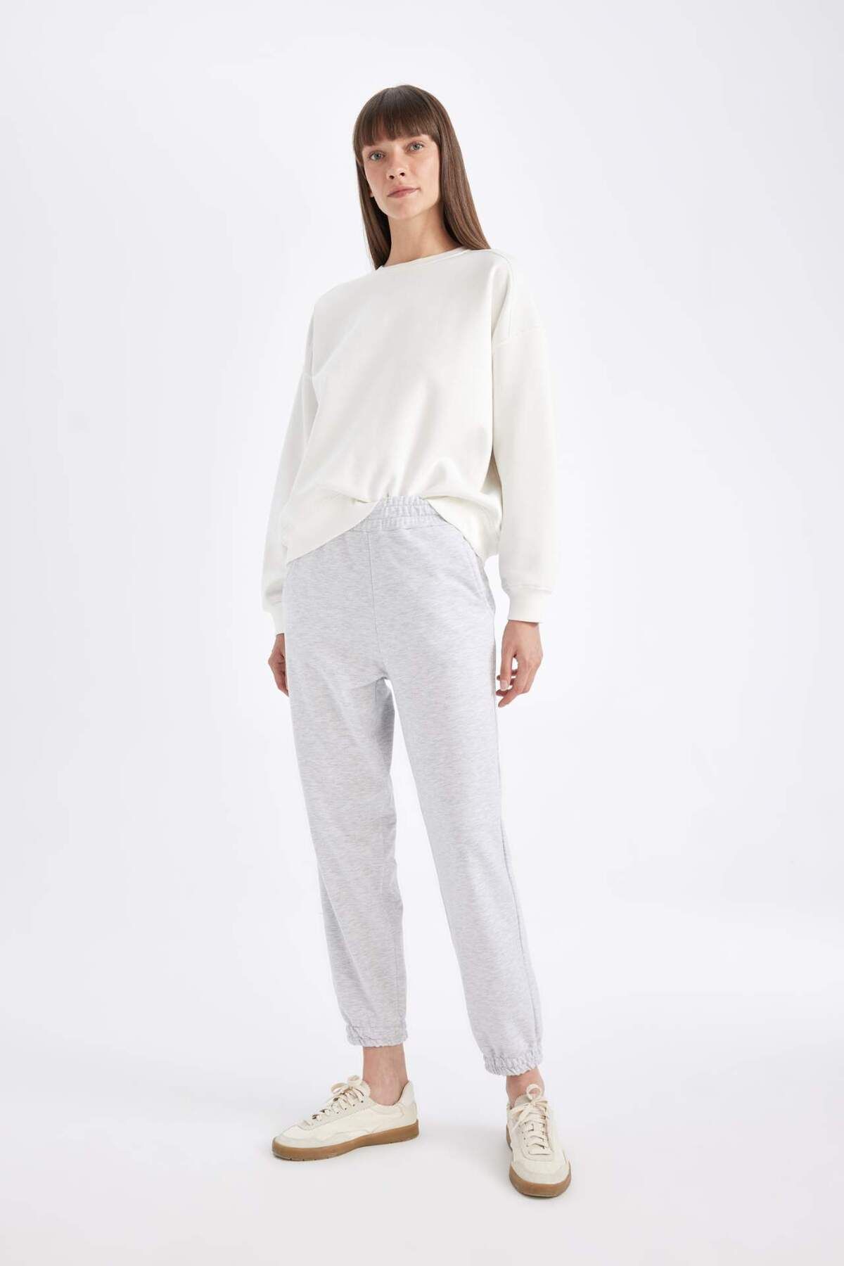 DeFacto-Jogger-Jogginghose Basic Plain Taille mit elastischen Beinen mit Taschen D4234AX24AU 2
