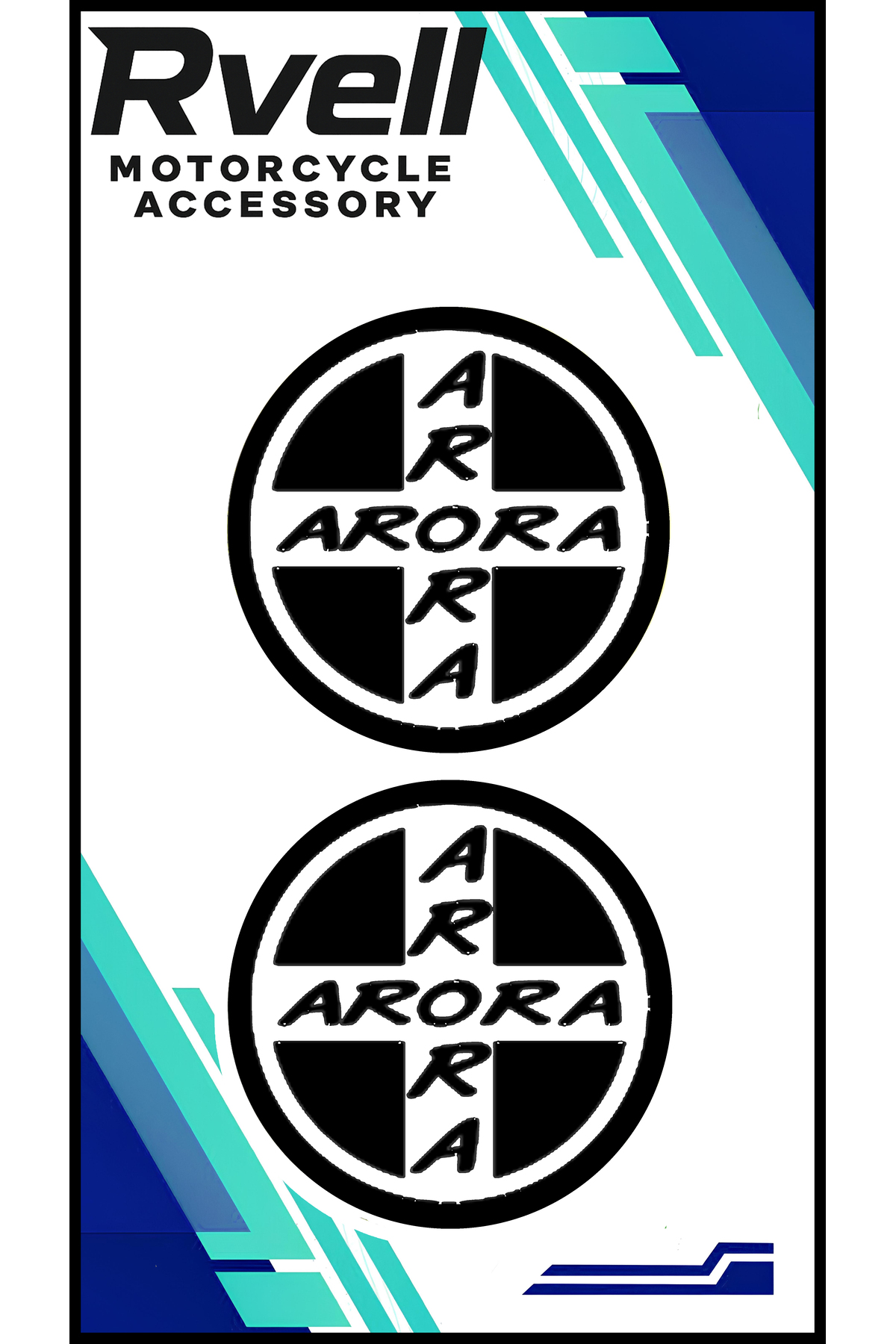Arora Sticker MKARAKAN RVELL ARORA UYUMLU İKİLİ DAMLA STİCKER 5X5 06 - Fiyatı, Yorumları