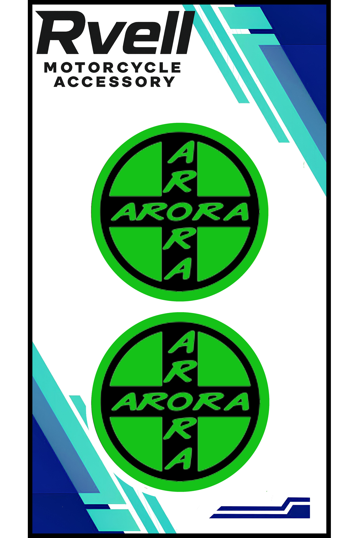 Arora Sticker MKARAKAN RVELL ARORA UYUMLU İKİLİ DAMLA STİCKER 5X5 03 - Fiyatı, Yorumları