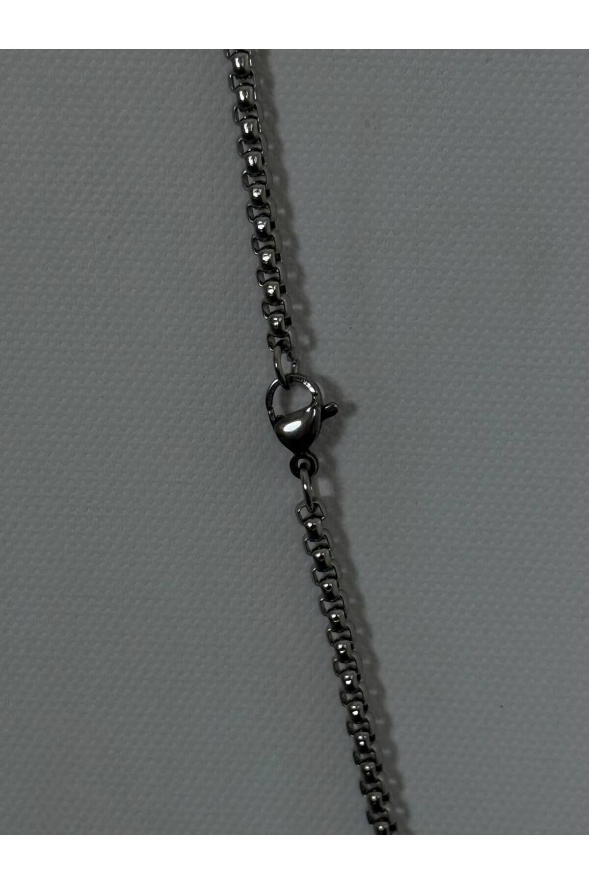 Arvens-Men's Silver Stainless Steel Necklace Does Not Lose Color, Does Not Fade, Unisex, Does Not Fade, Can Be Combined, Does Not Rust 5