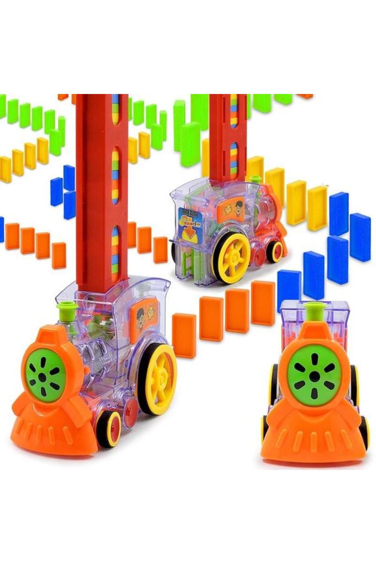 Bebeking-Train locomotive domino with automatic arrangement 80 pieces 4