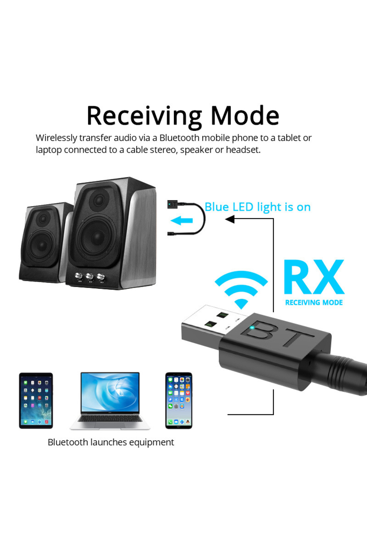 Araç içi Bluetooth Kiti USB 3.5mm Jack Bluetooth Receiver Aux Kablo Wireless Araç Kiti Kablosuz Kit