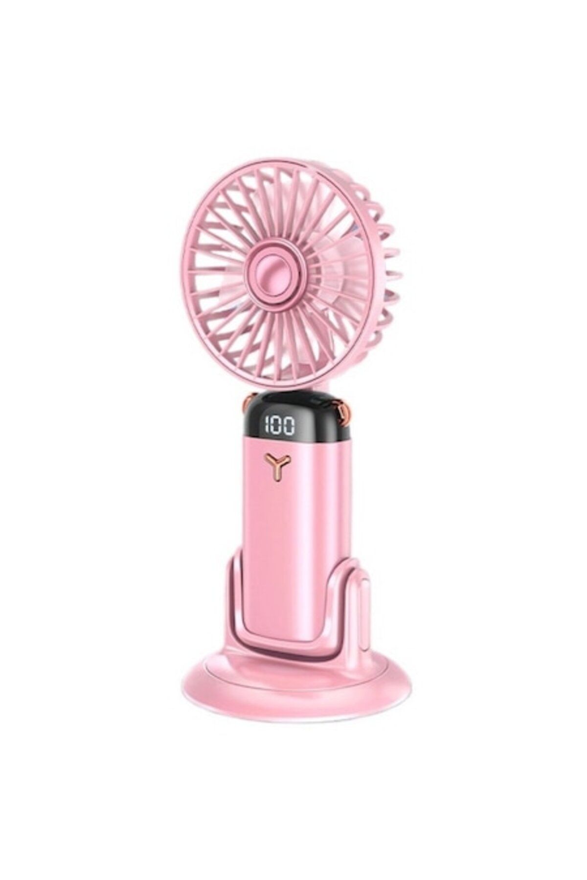YunDaMei-Ventilator de birou portabil, ventilator pliabil 4-în-1, încărcare rapidă USB, reglare în cinci viteze, silențios 25dB, 1
