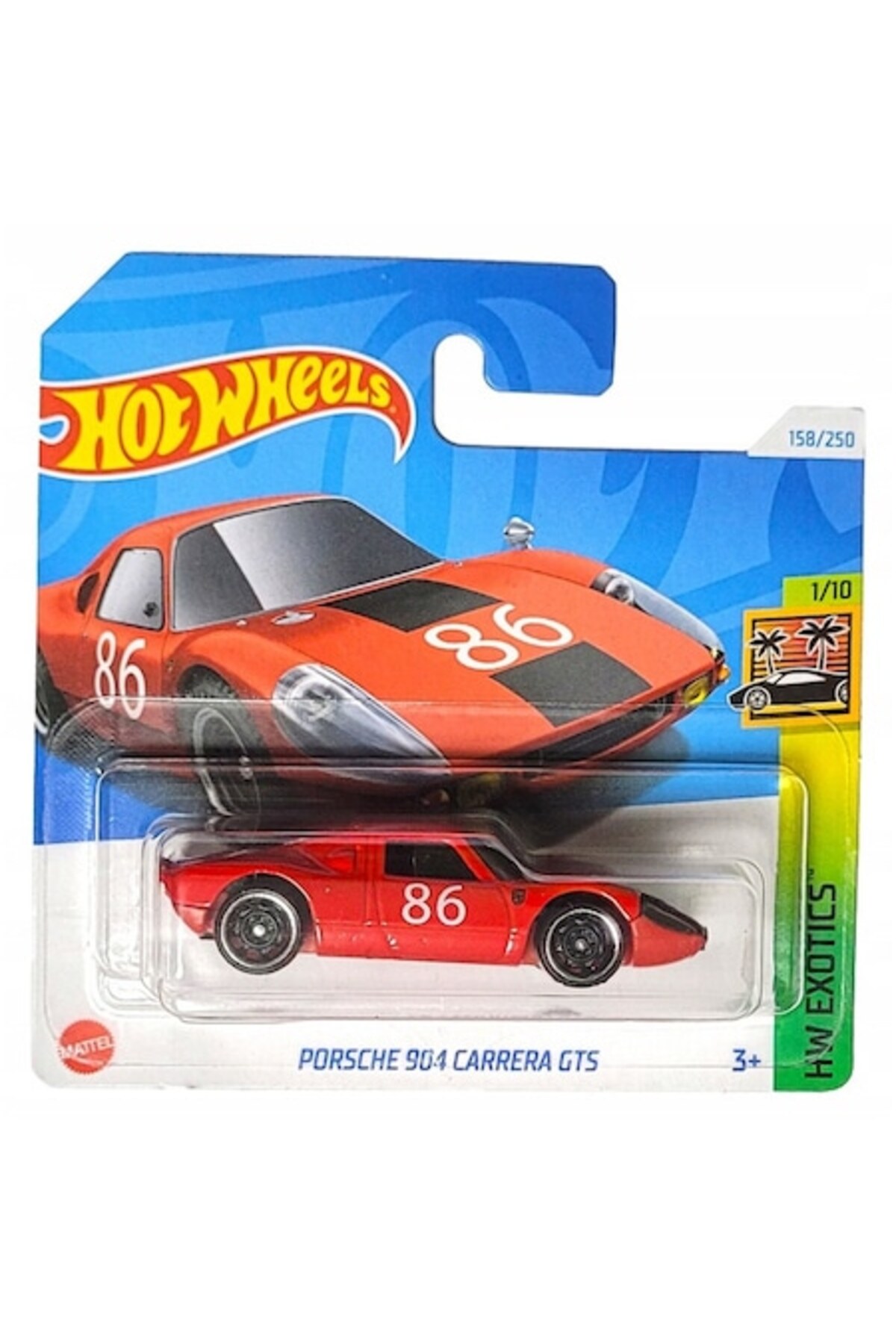 Masinuta metalica Hot Wheels, Porsche 904 Carrera GTS, Colectia HW Exotics, Editia 2024, 1:64, rosu