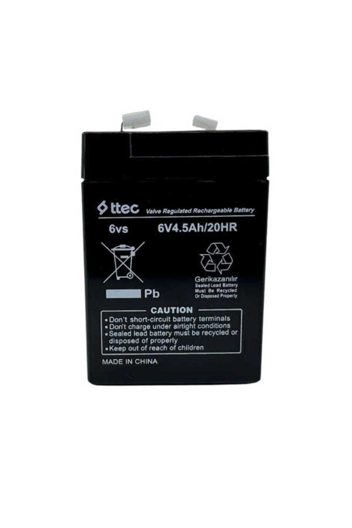 Ttec 6V 4.5Ah Kamp Işıldak Aküsü