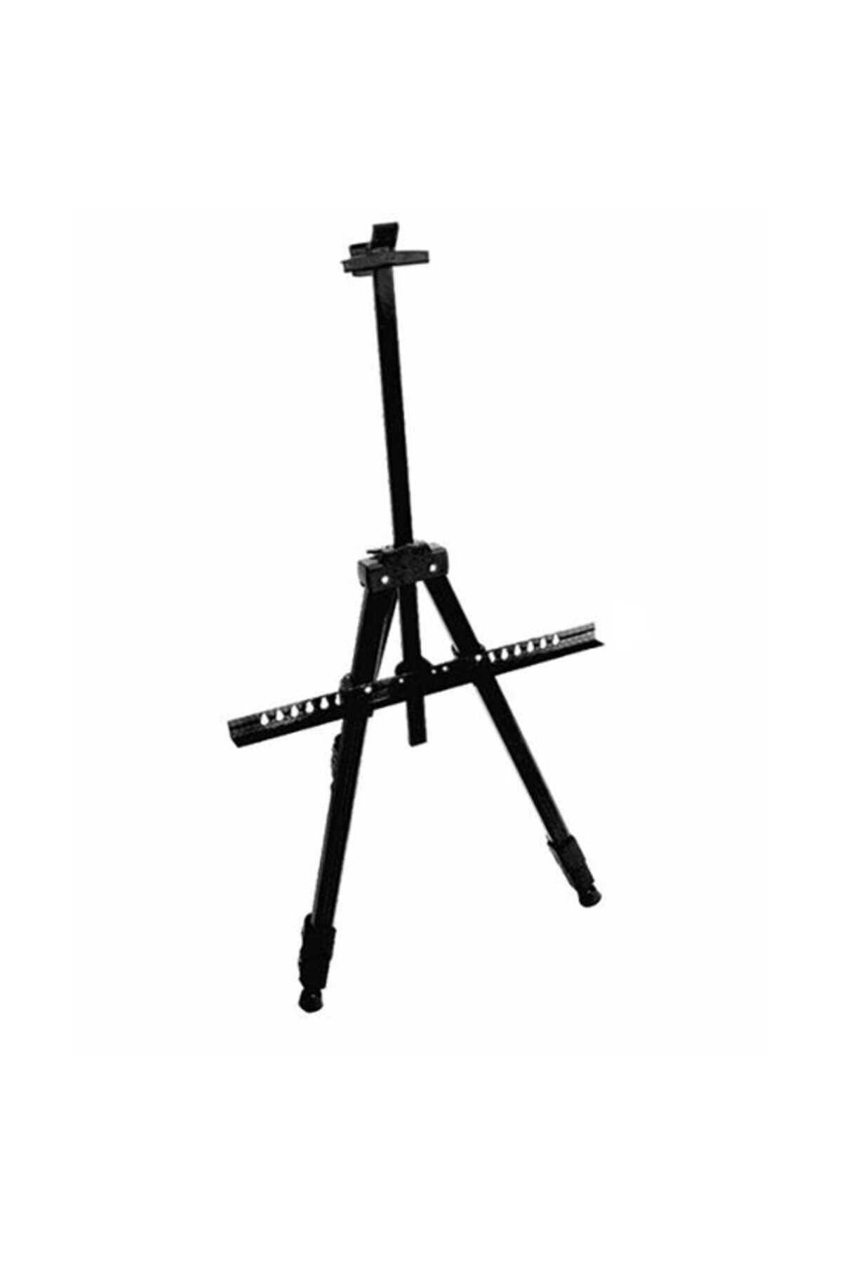 Evelise Șevalet De Pictură Pentru Studio, Maaleo, Metal, Reglabil, Cu Capac, Negru, 46,8x77/160 Cm - One Size