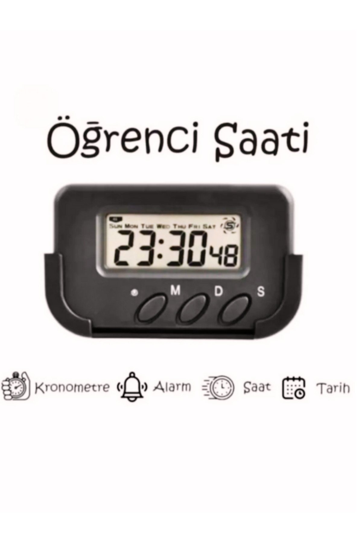 starex Öğrenci Saati - Dijital Masa Saati- Kronometreli Ders Çalışma Saati