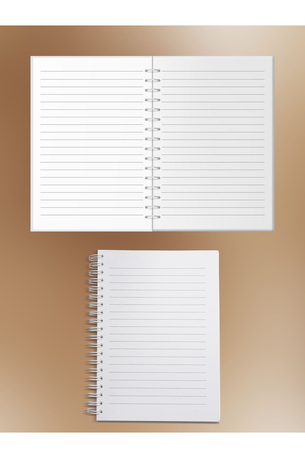 Ez&Tu Stıcker-Leopard Butterfly Patterned Notebook – 60 Sheets / 120 Pages – Lined Wire Spiral 2