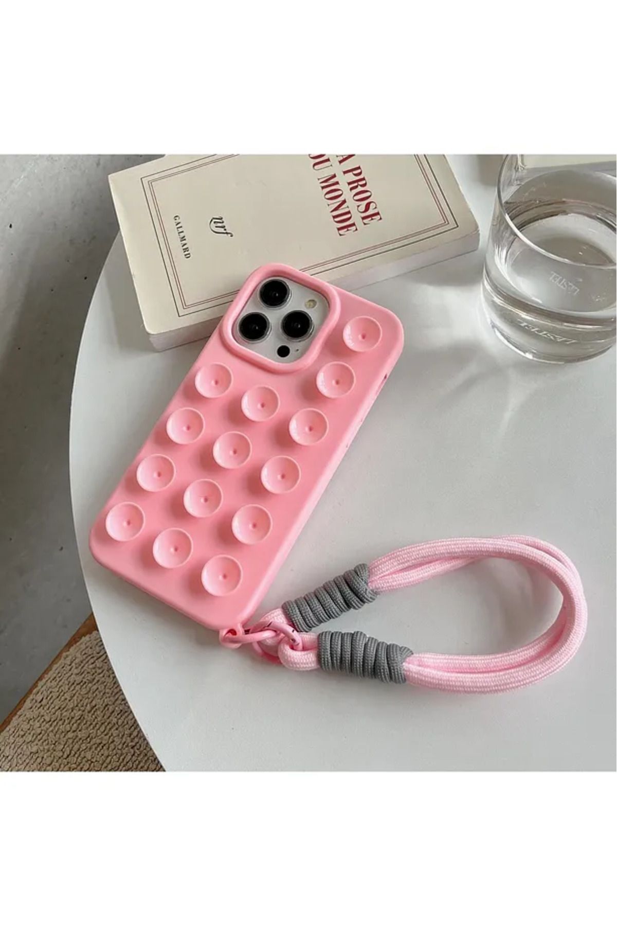 ByVuccia-iPhone 14 Compatible Silicone Case with Suction Cup Pattern and Vacuum Wrist Strap 7