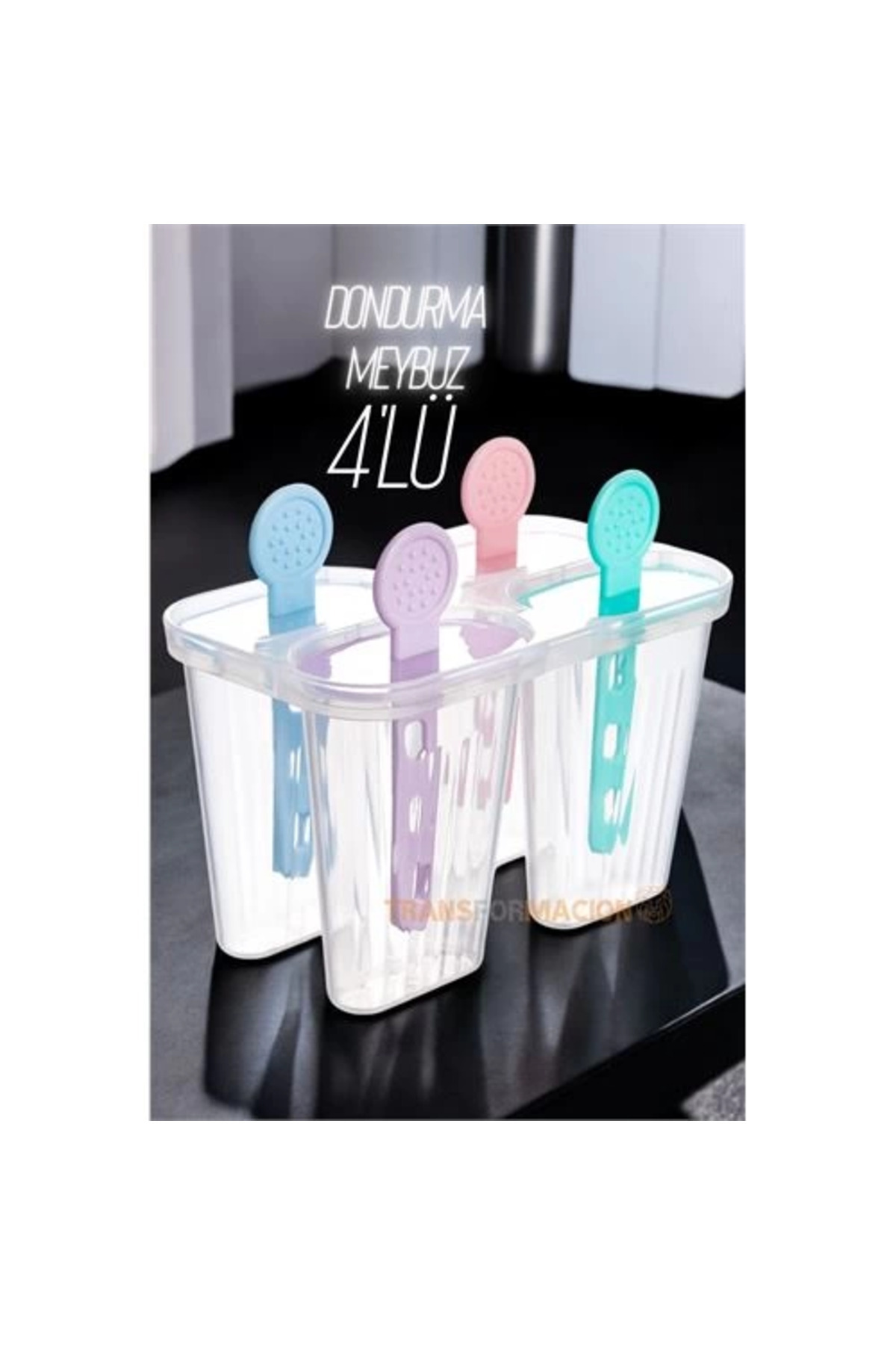 PAZAR DÜNYASI BFS 4 lü Dondurma Kalıbı Meybuz Kalıbı
