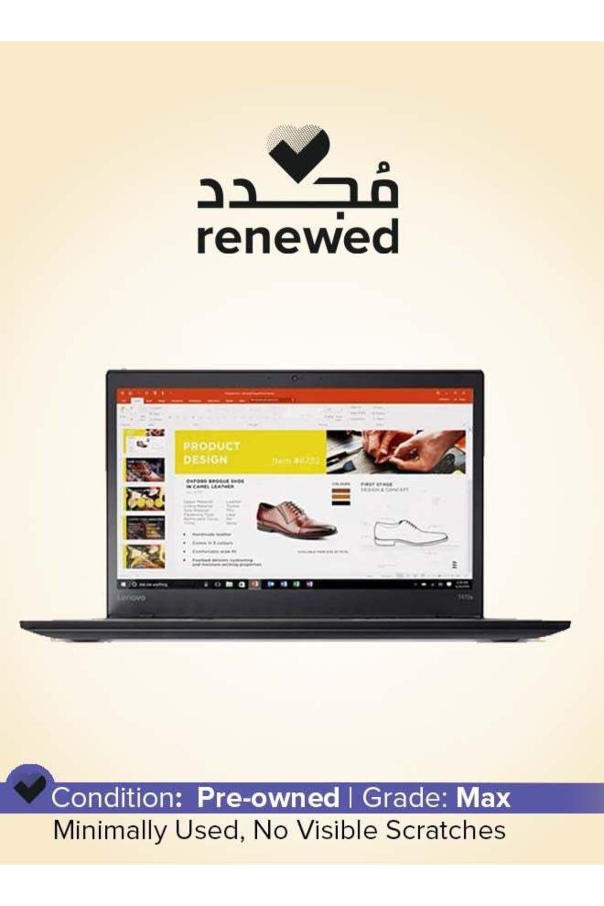 LENOVO-Pre-Owned ThinkPad T470s 2017 14-inch Intel Core i7 7th Gen 4 GB 128 GB Black Windows 1