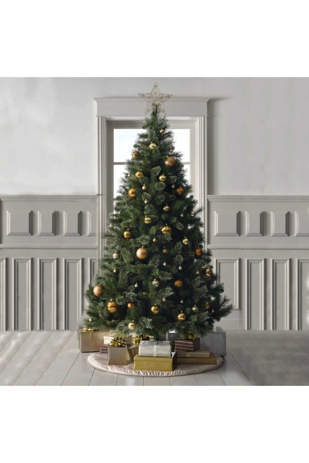 PROCART-Artificial fir tree, Himalayan pine look, pointed tips, height 220 cm, stand included 2