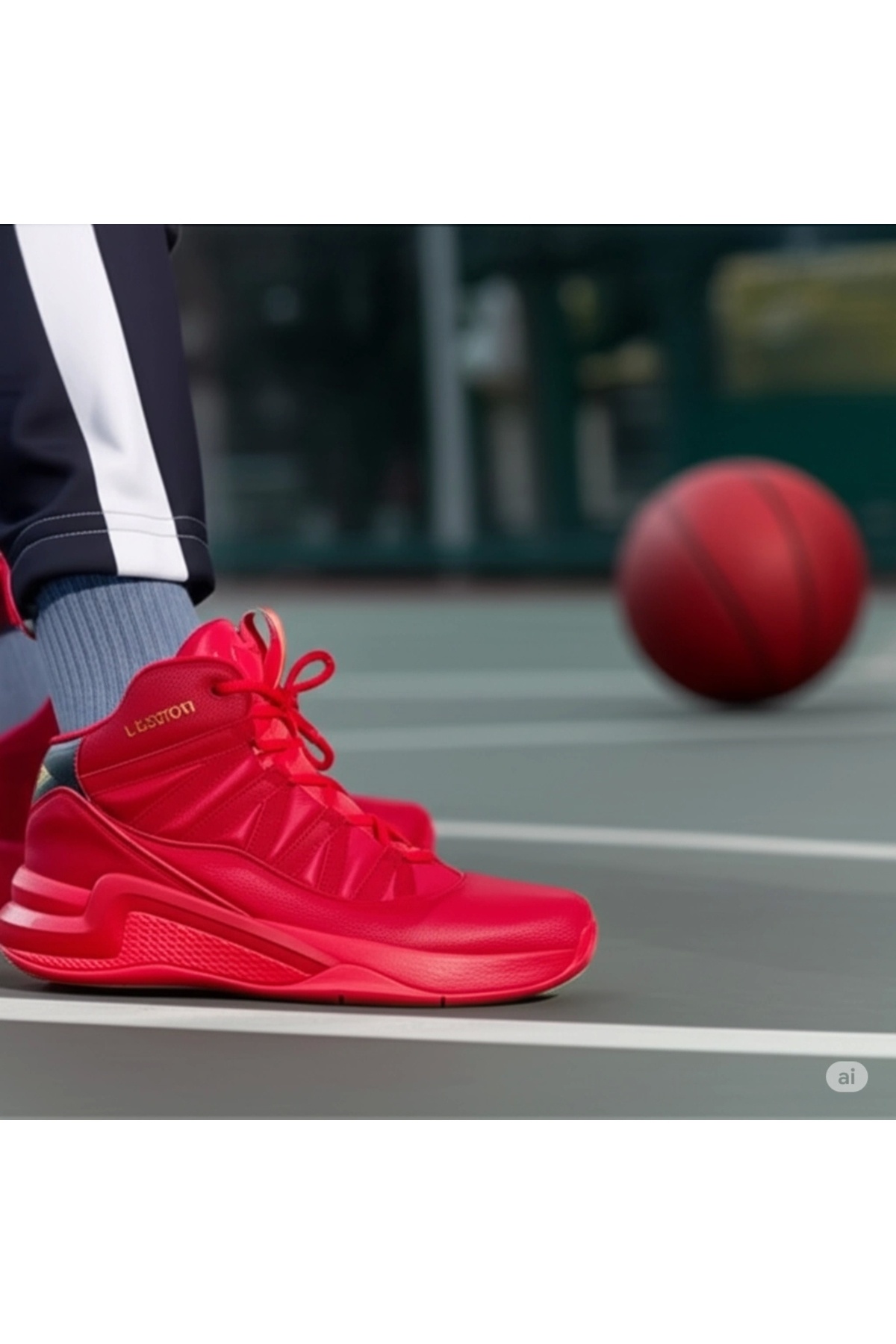 Lescon Bounce-4 Unisex Basketbol Ayakkabı Kırmızı