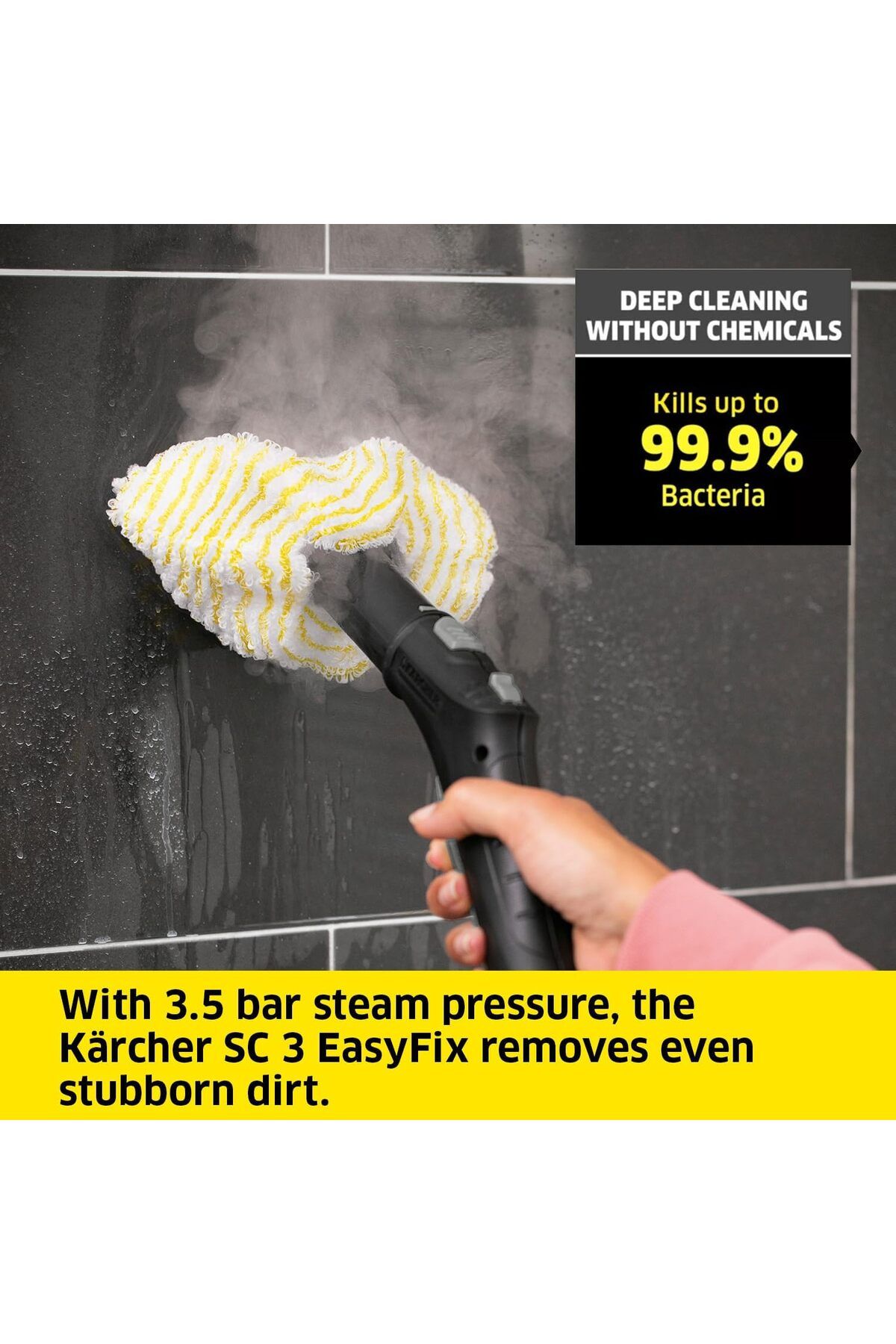 Karcher-SC3 Steam Cleaner with Attachments, Multi Purpose Power Steamer – Chemical-Free, 40 Sec He 7