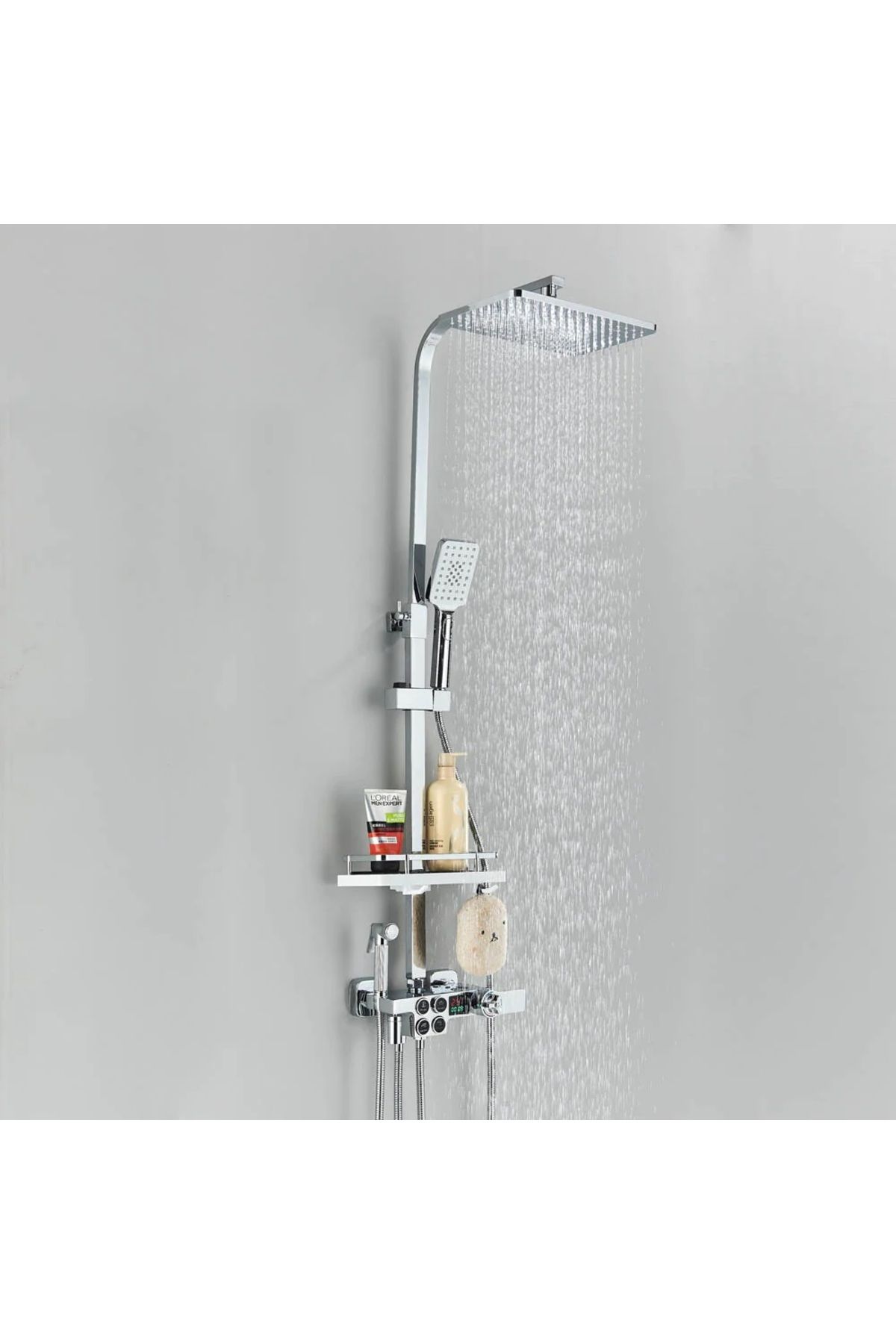 Rain Drop De la Robinetul Meu-Coloana dus cu baterie TERMOSTAT, afisaj LCD si turbina generatoare de curent 2