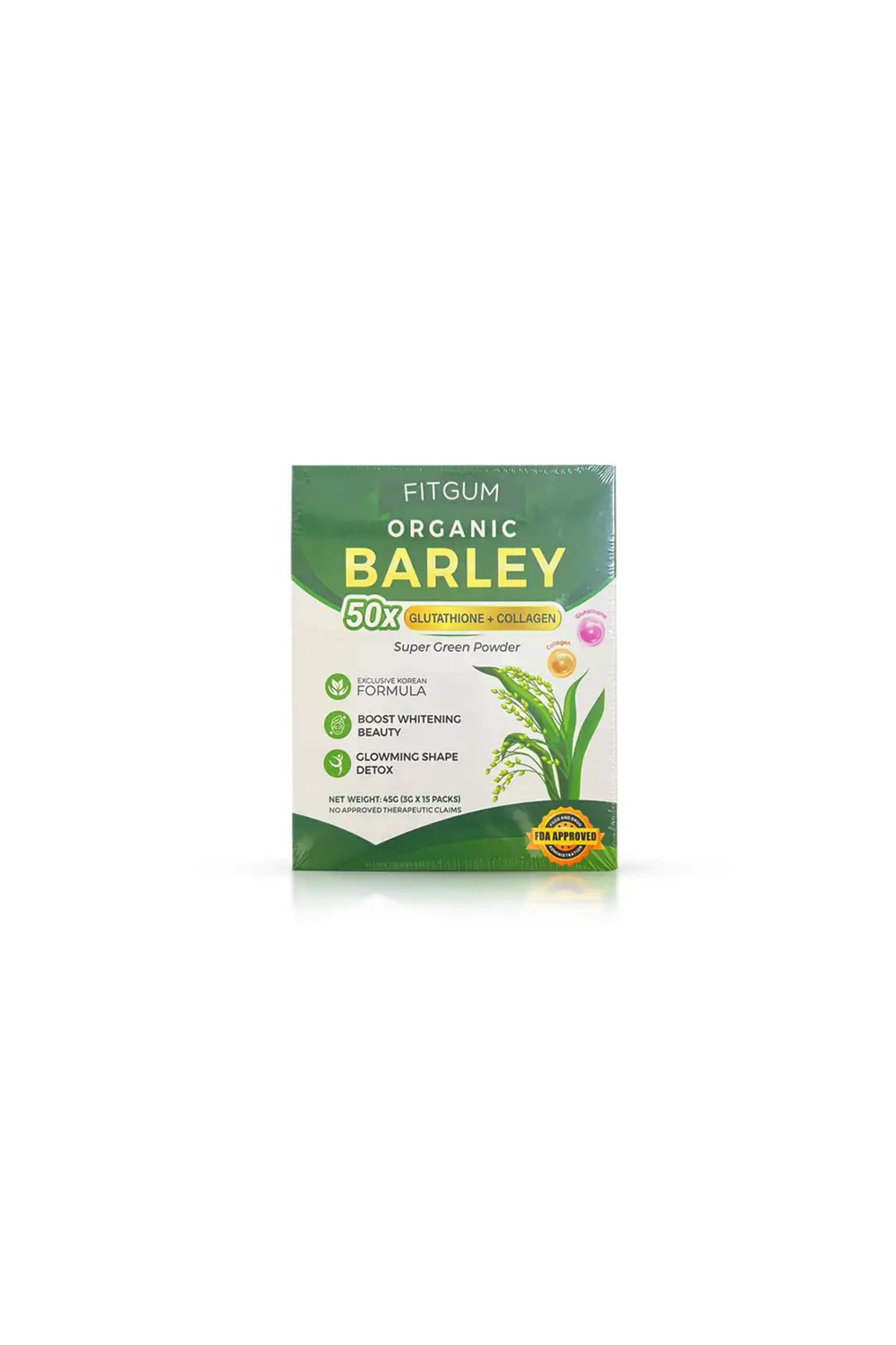 Fitgum Organic Barley Powder  Glutathione Collagen- Trendyol
