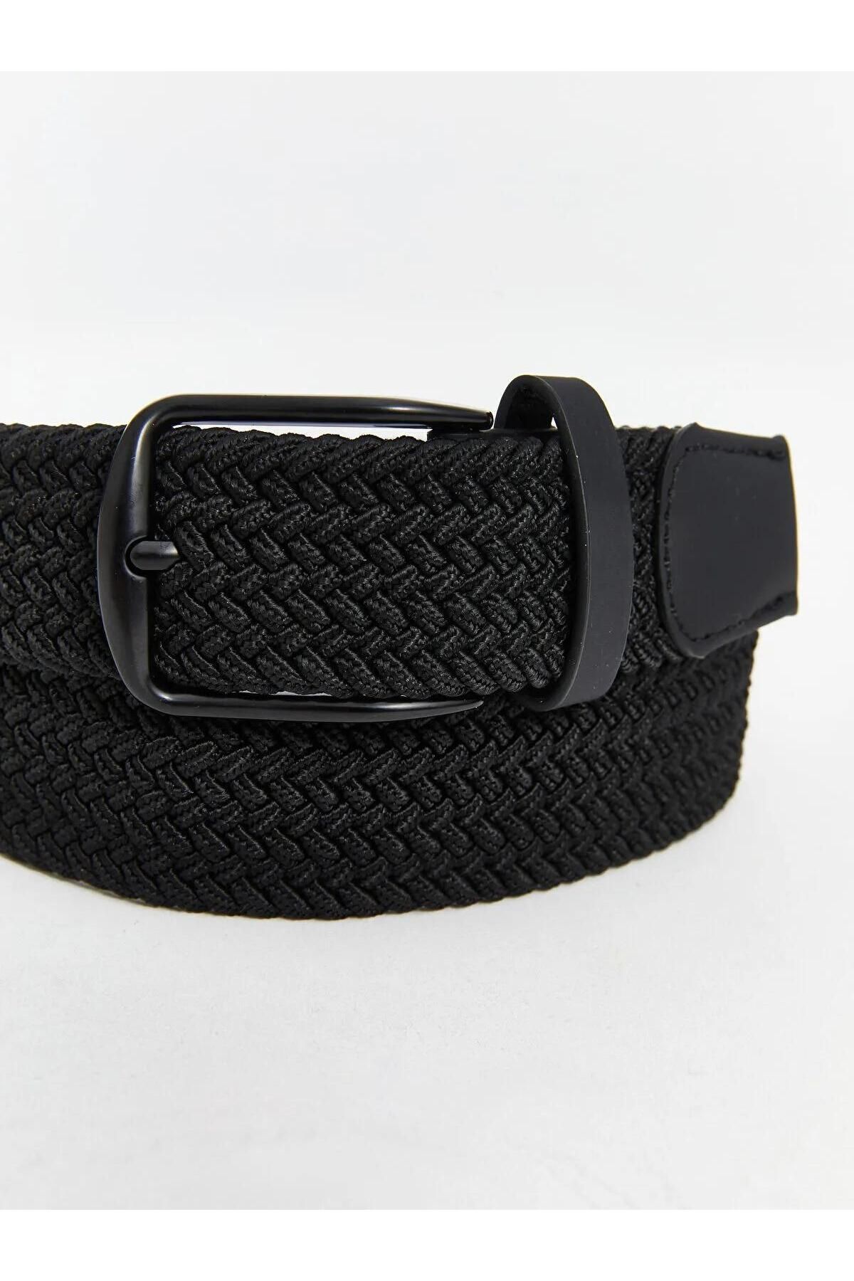 LC Waikiki-Lcw Accessories Knitted Patterned Men's Belt (W5) 2