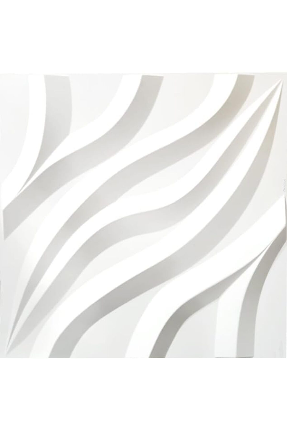 Generic-JMK - 3D Wall Panels, Modern Geometric Diamond Pattern, White Textured Design, 10 Pieces 1