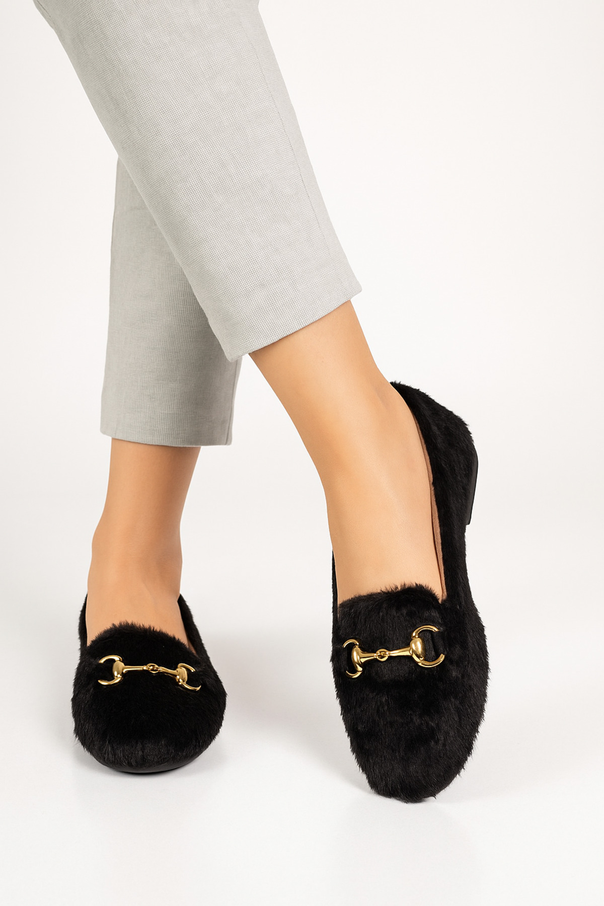 StWenn Ultra Yumuşak Peluş Kadın Ev Babeti Ses Yapmaz Hafif Taban Panduf