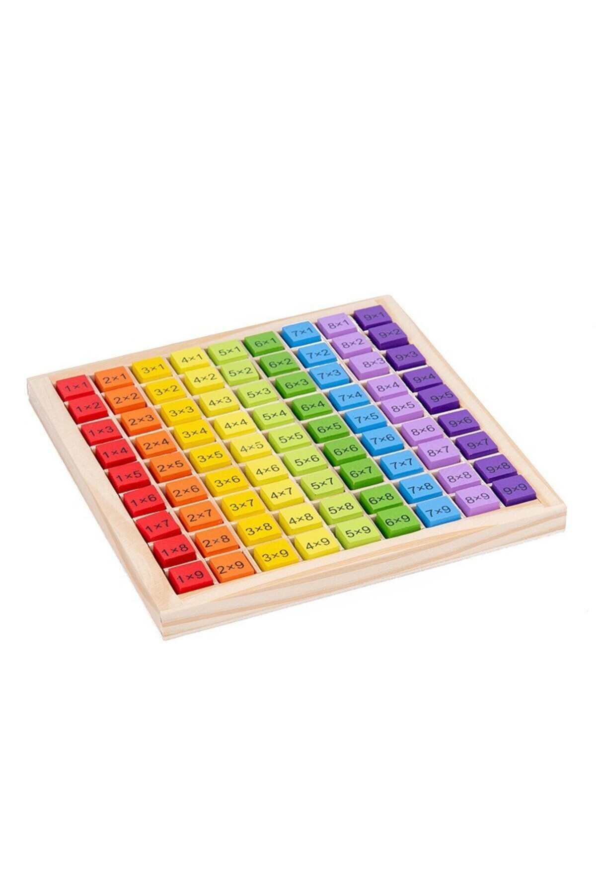 Flippy-Montessori Wooden Game, Flippy, Multiplication Board, Blocks, Multiplication Table, Multicolor 6