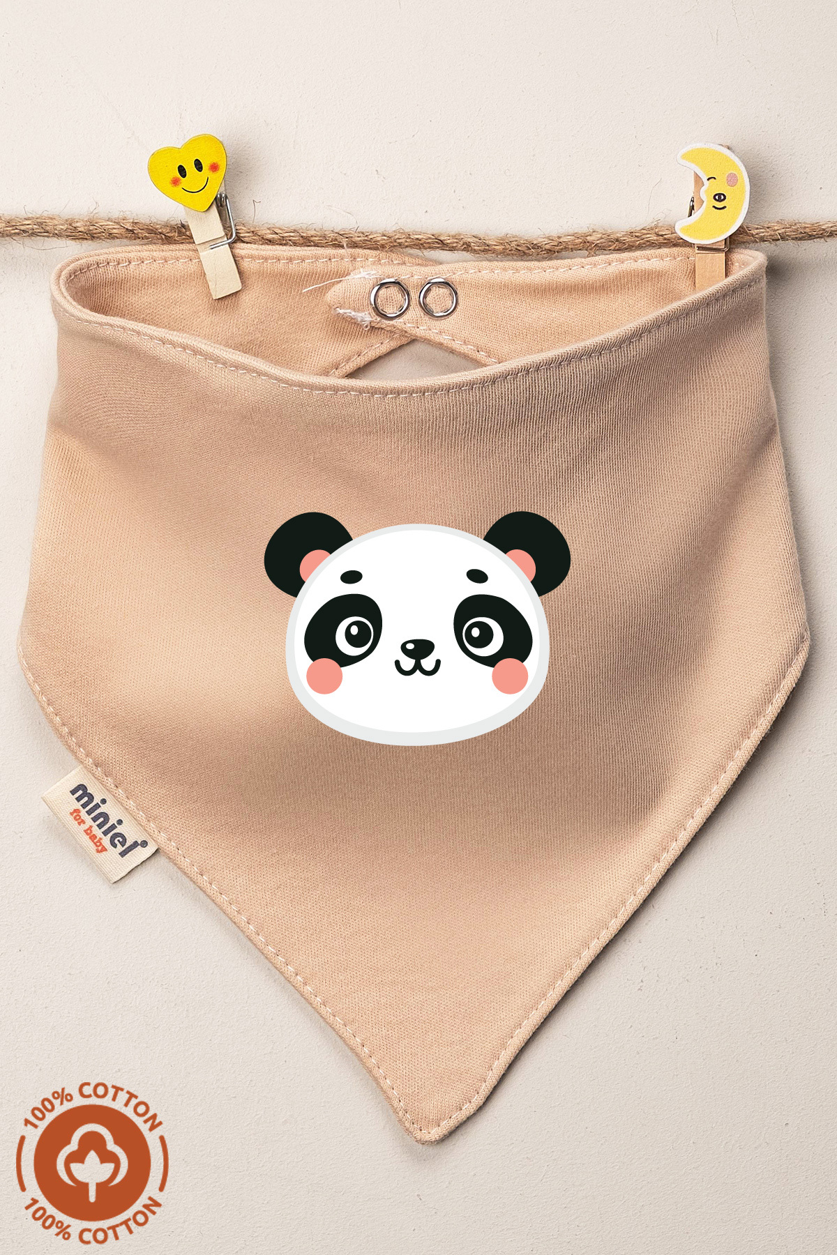 Miniel Erkek Bebek Yenidoğan Penye Organik Pamuklu Cute Animals Baskılı Bebek Önlüğü 6'lı Set fotoğrafı 5 (önizleme)