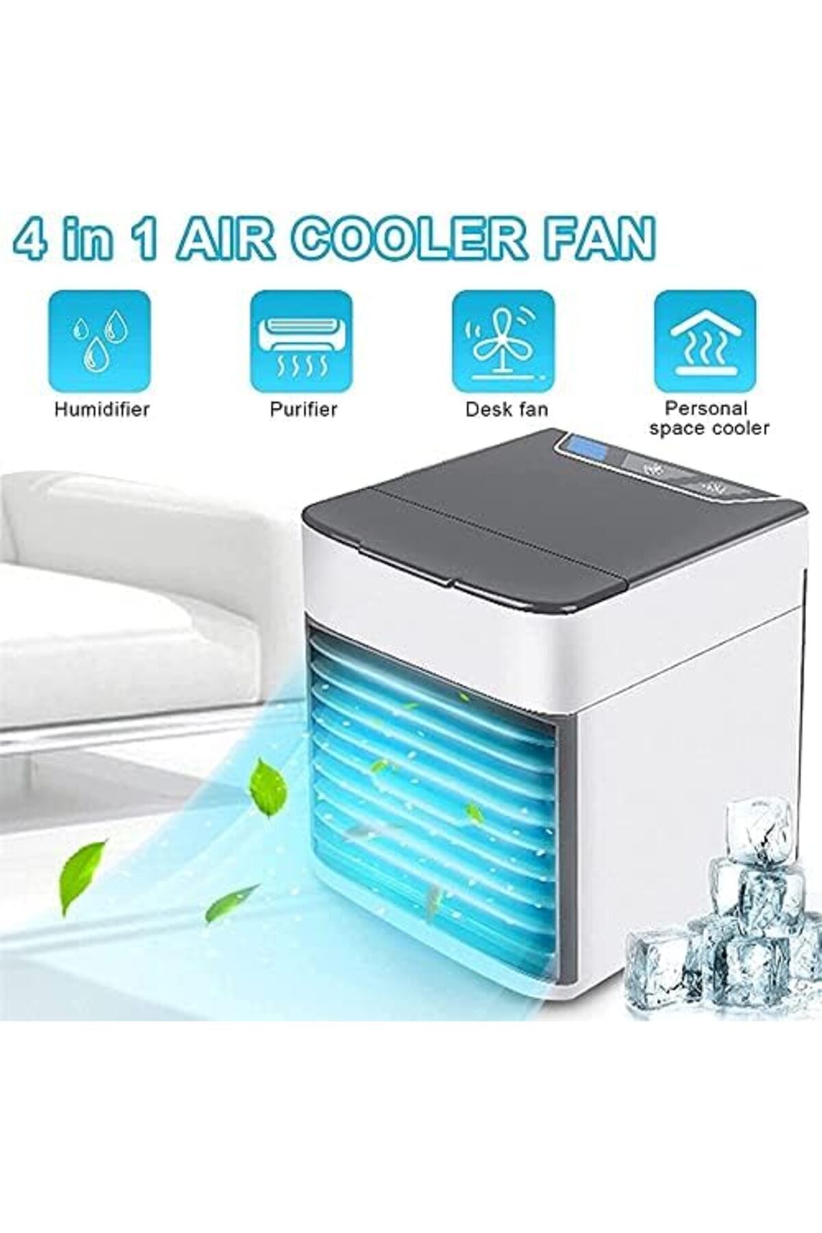 Generic-Air Conditioner Portable Hoseless Air Cooler, 4-In-1 Portable Room Air Conditioner, Use Only Clean W 4