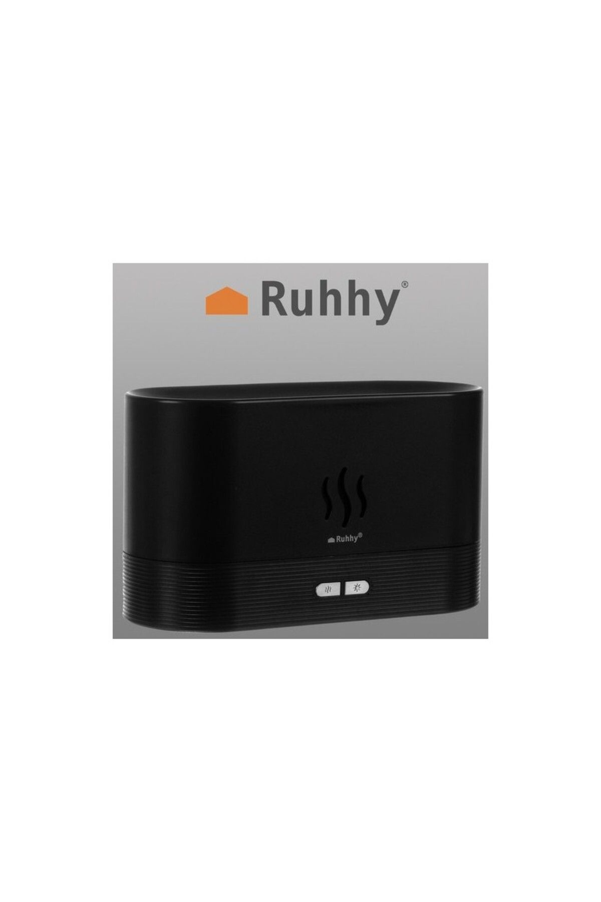 Ruhhy-Difuzor de aromaterapie 3 în 1, lampă LED RGB cu efect de flacără, 7 culori, umidificator, 180 ml, 6,5 W, USB 12