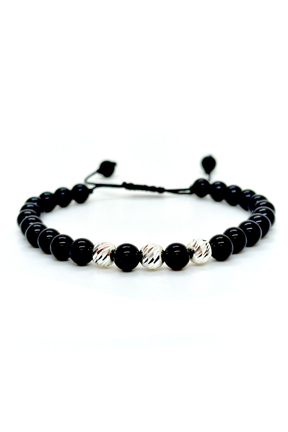 OEM-Set 2 bratari cu bile de aur 14k si argint, cristale, onix -VOLY 3