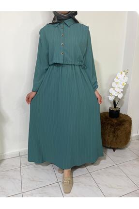 MODA KETEN ETEKLİ ELBİSE