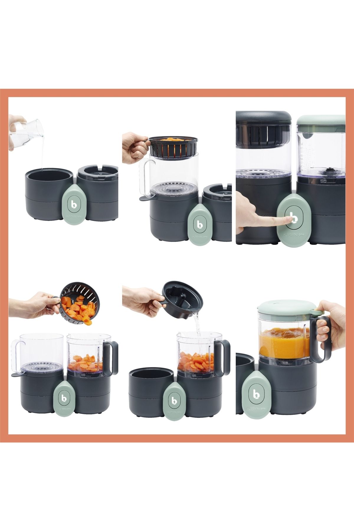 Babymoov-Robot de bucătărie multifuncțional 4 în 1 Nutribaby ONE 5